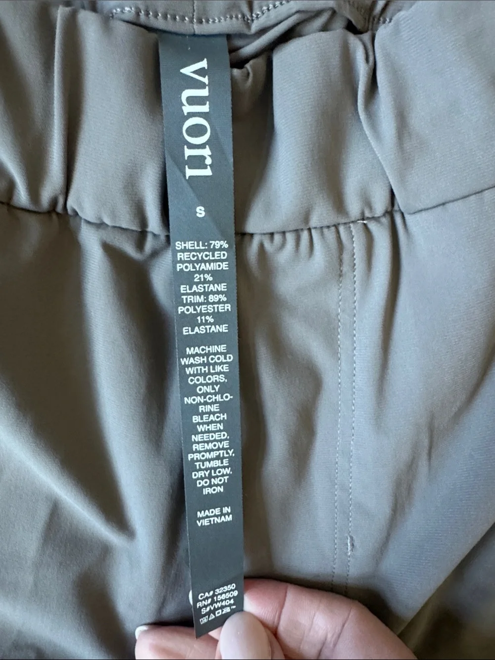 Vuori Women's Miles Ankle Pant Taupe Elastic-Waist